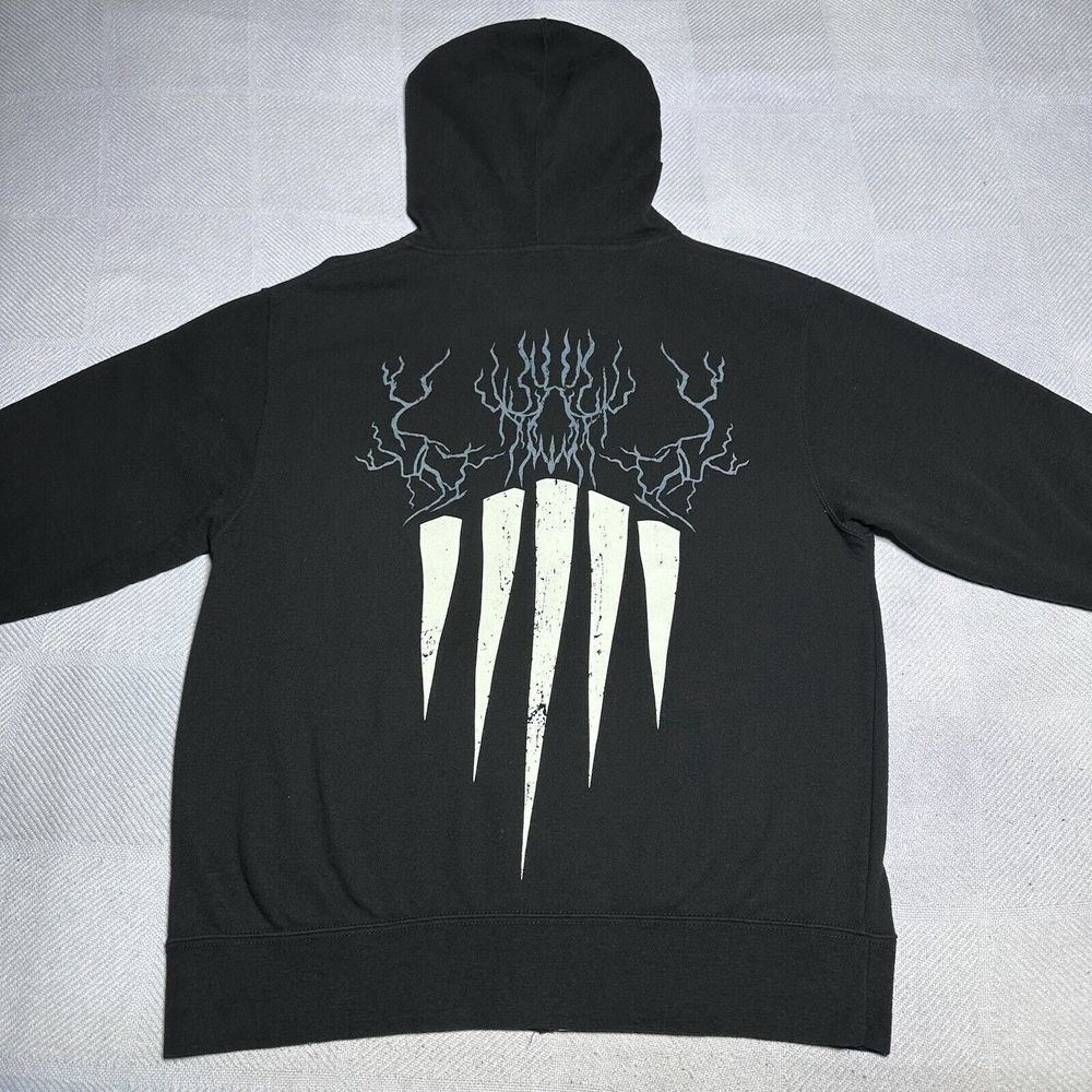 WWE Authentic Wrestling Finn Balor Resurrection Black Full Zip Hoodie Size Small
